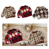 Maxbell Toddlers Sweater Soft Comfortable Washable Pullover Sweater Top for Baby Kids Red