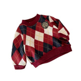 Maxbell Toddlers Sweater Soft Comfortable Washable Pullover Sweater Top for Baby Kids Red