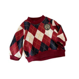 Maxbell Toddlers Sweater Soft Comfortable Washable Pullover Sweater Top for Baby Kids Red