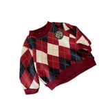 Maxbell Toddlers Sweater Soft Comfortable Washable Pullover Sweater Top for Baby Kids Red