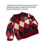Maxbell Toddlers Sweater Soft Comfortable Washable Pullover Sweater Top for Baby Kids Red