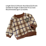 Maxbell Toddlers Sweater Soft Comfortable Washable Pullover Sweater Top for Baby Kids Light Brown