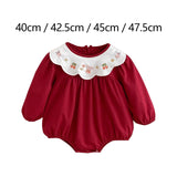 Maxbell Toddlers Baby Girl Clothes with Elastic Cuffs with Snap Button Newborn Romper Fit height 66 cm
