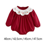 Maxbell Toddlers Baby Girl Clothes with Elastic Cuffs with Snap Button Newborn Romper Fit height 66 cm