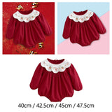 Maxbell Toddlers Baby Girl Clothes with Elastic Cuffs with Snap Button Newborn Romper Fit height 66 cm