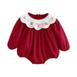 Maxbell Toddlers Baby Girl Clothes with Elastic Cuffs with Snap Button Newborn Romper Fit height 73 cm