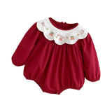 Maxbell Toddlers Baby Girl Clothes with Elastic Cuffs with Snap Button Newborn Romper Fit height 73 cm