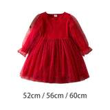 Maxbell Girls Christmas Red Dress Decoration for Role Playing Party Supplies Festive 3 Years