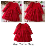 Maxbell Girls Christmas Red Dress Decoration for Role Playing Party Supplies Festive 3 Years