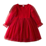 Maxbell Girls Christmas Red Dress Decoration for Role Playing Party Supplies Festive 3 Years