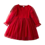 Maxbell Girls Christmas Red Dress Decoration for Role Playing Party Supplies Festive 3 Years