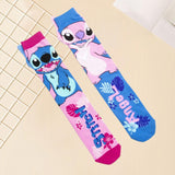 Maxbell 1 Pair Knee Socks Cartoon Pattern Socks Novelty Festival Long Socks for Kids Style A