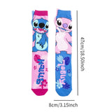 Maxbell 1 Pair Knee Socks Cartoon Pattern Socks Novelty Festival Long Socks for Kids Style A