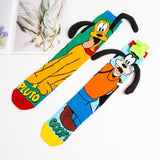 Maxbell 1 Pair Knee Socks Cartoon Pattern Socks Novelty Festival Long Socks for Kids Style B
