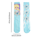 Maxbell 1 Pair Knee Socks Cartoon Pattern Socks Novelty Festival Long Socks for Kids Style D
