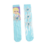Maxbell 1 Pair Knee Socks Cartoon Pattern Socks Novelty Festival Long Socks for Kids Style D