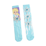 Maxbell 1 Pair Knee Socks Cartoon Pattern Socks Novelty Festival Long Socks for Kids Style D