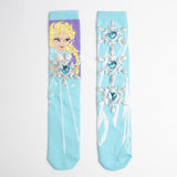Maxbell 1 Pair Knee Socks Cartoon Pattern Socks Novelty Festival Long Socks for Kids Style D