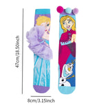 Maxbell 1 Pair Knee Socks Cartoon Pattern Socks Novelty Festival Long Socks for Kids Style E
