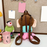 Maxbell Cute Plush Lotus Flower Buddha Backpack Shoulder Bag for Student Women Teens