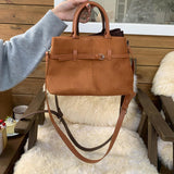 Maxbell Tote Bag for Women Satchel Bag Fashion Crossbody Bag for Work Vacation Party Brown