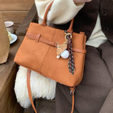 Maxbell Tote Bag for Women Satchel Bag Fashion Crossbody Bag for Work Vacation Party Brown
