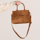 Maxbell Tote Bag for Women Satchel Bag Fashion Crossbody Bag for Work Vacation Party Brown