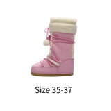 Maxbell Womens Winter Snow Boots Non Slip Warm Warm Shoes for Hiker Trekking Outdoor 35 to 37