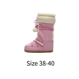 Maxbell Womens Winter Snow Boots Non Slip Warm Warm Shoes for Hiker Trekking Outdoor 38 to 40