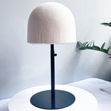 Maxbell Hat Display Stand Metal Hat Rack for Cabinet Office Wig Styling Practice Black