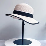 Maxbell Hat Display Stand Metal Hat Rack for Cabinet Office Wig Styling Practice Black