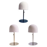 Maxbell Hat Display Stand Metal Hat Rack for Cabinet Office Wig Styling Practice Black