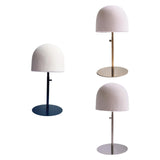 Maxbell Hat Display Stand Metal Hat Rack for Cabinet Office Wig Styling Practice Black