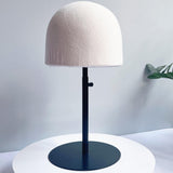Maxbell Hat Display Stand Metal Hat Rack for Cabinet Office Wig Styling Practice Black