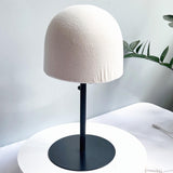 Maxbell Hat Display Stand Metal Hat Rack for Cabinet Office Wig Styling Practice Black