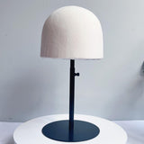 Maxbell Hat Display Stand Metal Hat Rack for Cabinet Office Wig Styling Practice Black