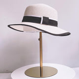 Maxbell Hat Display Stand Metal Hat Rack for Cabinet Office Wig Styling Practice Gold