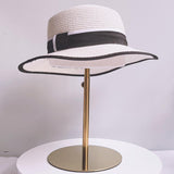 Maxbell Hat Display Stand Metal Hat Rack for Cabinet Office Wig Styling Practice Gold