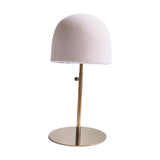 Maxbell Hat Display Stand Metal Hat Rack for Cabinet Office Wig Styling Practice Gold