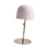 Maxbell Hat Display Stand Metal Hat Rack for Cabinet Office Wig Styling Practice Gold