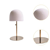 Maxbell Hat Display Stand Metal Hat Rack for Cabinet Office Wig Styling Practice Gold