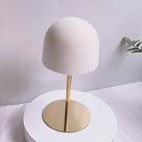 Maxbell Hat Display Stand Metal Hat Rack for Cabinet Office Wig Styling Practice Gold