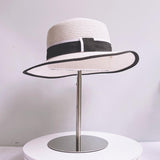 Maxbell Hat Display Stand Metal Hat Rack for Cabinet Office Wig Styling Practice Silver