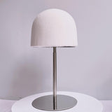 Maxbell Hat Display Stand Metal Hat Rack for Cabinet Office Wig Styling Practice Silver