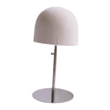 Maxbell Hat Display Stand Metal Hat Rack for Cabinet Office Wig Styling Practice Silver