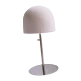 Maxbell Hat Display Stand Metal Hat Rack for Cabinet Office Wig Styling Practice Silver