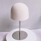Maxbell Hat Display Stand Metal Hat Rack for Cabinet Office Wig Styling Practice Silver