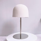 Maxbell Hat Display Stand Metal Hat Rack for Cabinet Office Wig Styling Practice Silver