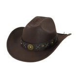 Maxbell Western Cowboy Hat for Women Men Fedora Hat for Outdoor Performance Carnival Style A