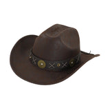 Maxbell Western Cowboy Hat for Women Men Fedora Hat for Outdoor Performance Carnival Style A